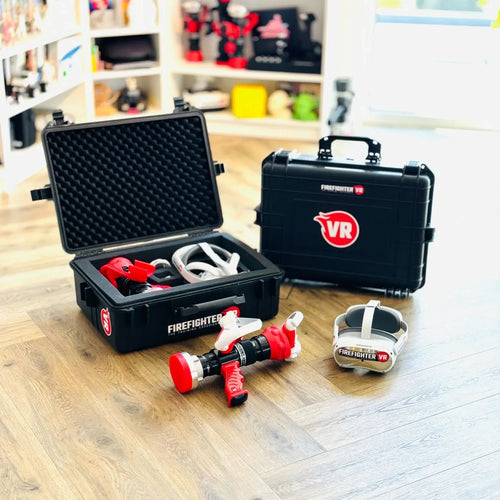 Firefighter VR Base System mit VR Brille im mobilen Trasportkoffer